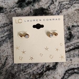 Lauren Conrad Gold Stud Earrings
